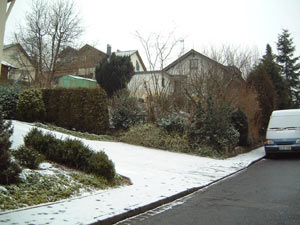 Unser Grundstück Jan 2005